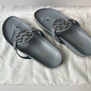 New, never warn Tory Burch Miller leather sandals